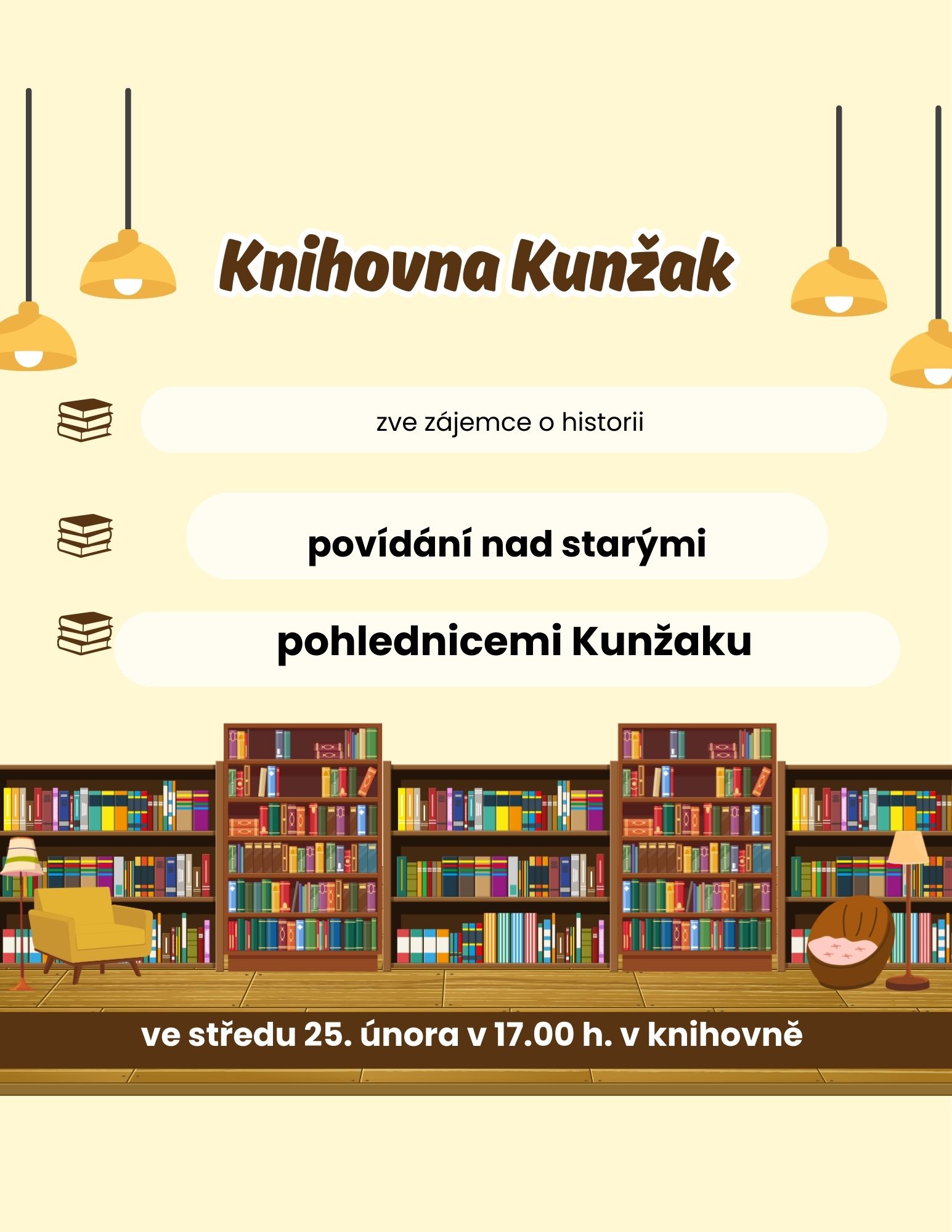 obrázek k článku: Knihovna - povídání nad starými pohlednicemi Kunžaku